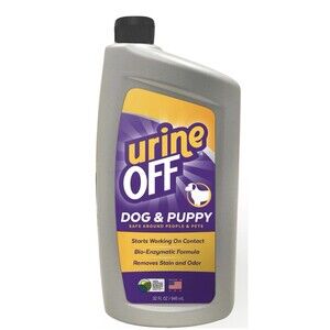 Urine Off Dog Formula 32oz Enzymatic Pet Stain Odor Remover Multi Surface
